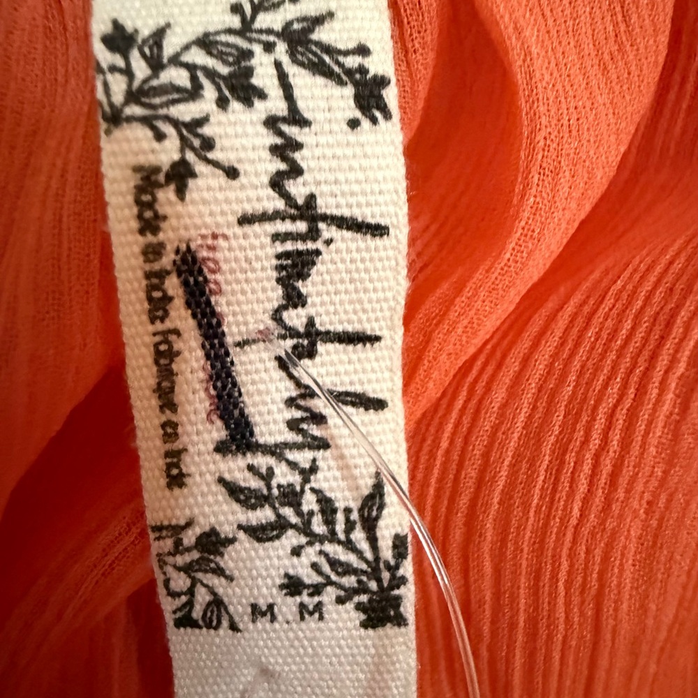 Free People Orange Intimately Bali Sweet Nothing Slip Mini Dress SKU1105 - Picture 9 of 13